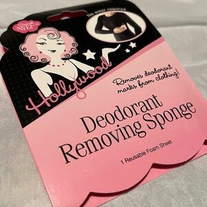 NIB Hollywood Fashion Secrets Deodorant Removing Sponge